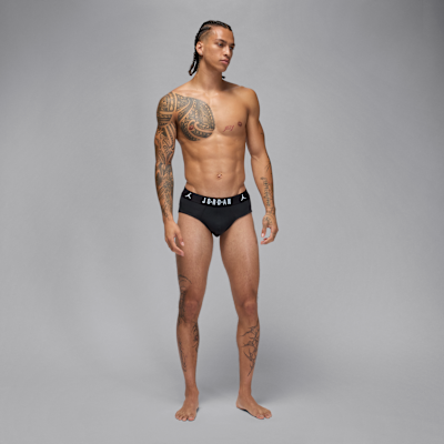 Jordan Men's Flight Cotton Hip Briefs (3-Pack)