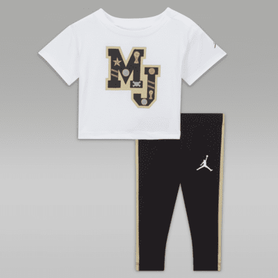 Nike Graphic Tee and Printed Leggings Set Baby 2-Piece Set.