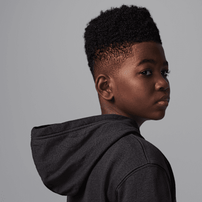 Sudadera con gorro sin cierre de tejido Fleece para niños talla grande Jordan MVP