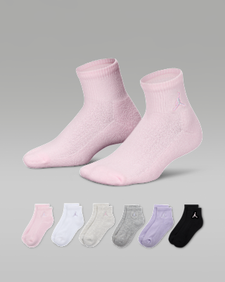 Женские носки Jordan Everyday Essentials Kids' Ankle Socks (6 Pairs)