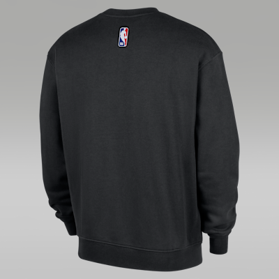 Brooklyn Nets Statement Essentials Men's Jordan NBA Fleece Crew-Neck Sweatshirt