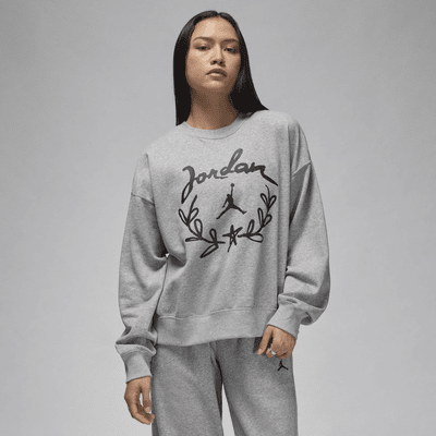 Jordan Brooklyn Fleece Women's Graphic Crew-Neck Sweatshirt. Nike ID