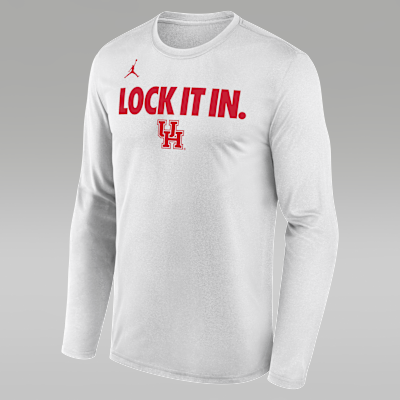 Houston 2026 On-Court Bench Men's Nike Dri-FIT College Long-Sleeve T-Shirt