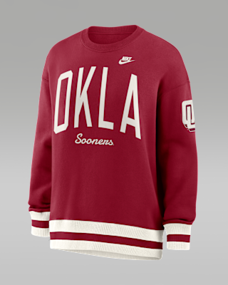 Женские Oklahoma Legacy Nike College Pullover Crew