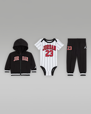 Детские джерси Jordan Baby (0-6M) 23 Jersey 3-Piece Full-Zip Hoodie Set