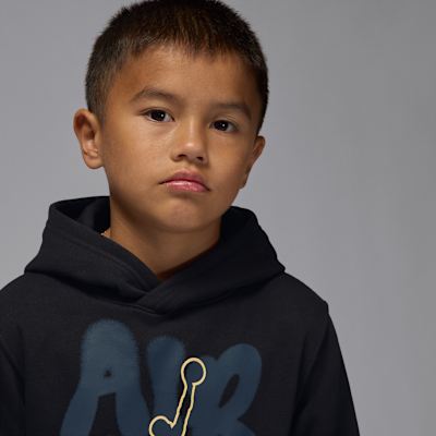 Sudadera con gorro sin cierre 23 Throw It Up para niños talla pequeña Jordan
