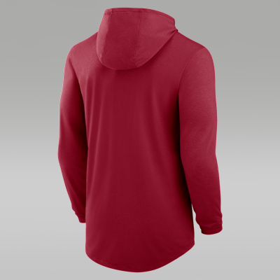 Oklahoma Campus Arch Men's Jordan Brand Dri-FIT College Long-Sleeve Hooded T-Shirt