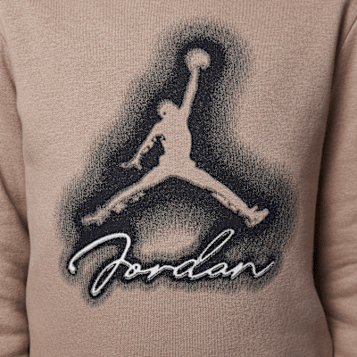 Conjunto de dos piezas de sudadera con gorro sin cierre de tejido Fleece para preescolar Jordan MVP