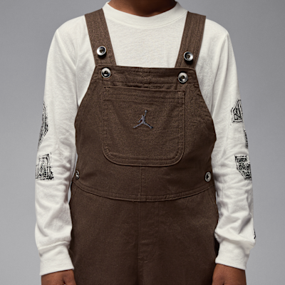 Conjunto de 2 piezas con overoles para niños talla pequeña Jordan MVP