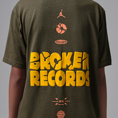 Jordan Big Kids' Broken Records T-Shirt
