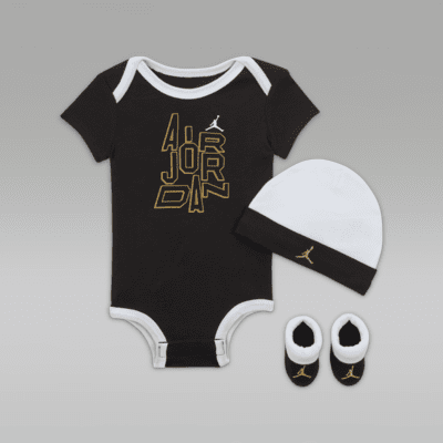 Jordan Holiday Shine 3-Piece Boxed Set dreiteiliges Bodysuit-Set für Babys