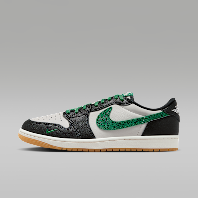 Детские кроссовки Jordan Air Jordan 1 Retro Low OG "Phantom and Pine Green" Big Kids' Shoes