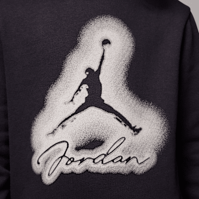 Conjunto de dos piezas de sudadera con gorro sin cierre de tejido Fleece para preescolar Jordan MVP