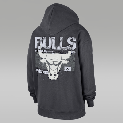 Hoodie pullover Jordan Basketball Flight Fleece Chicago Bulls para homem