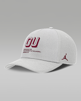 Мужские  Oklahoma On-Field Primetime Rise Jordan Brand College Adjustable Hat