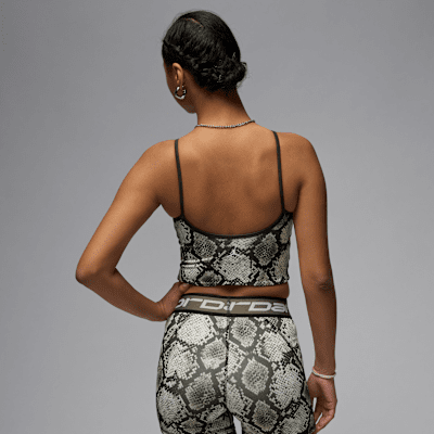 Camiseta de tirantes estampada cropped para mujer Jordan Sport