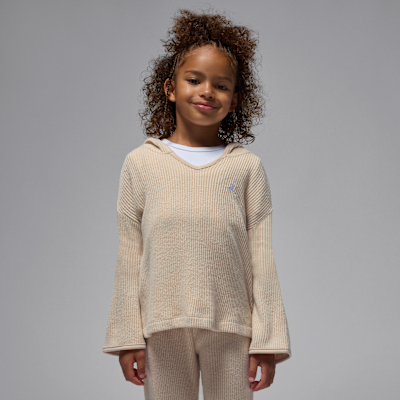 Conjunto de 2 piezas con sudadera sin cierre de tela de canalé Heir To The Crown para niños talla pequeña Jordan