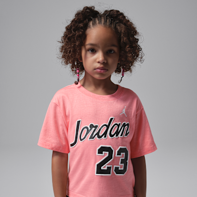 Conjunto de 2 piezas con shorts Flowy Durasheen para niños talla pequeña Jordan