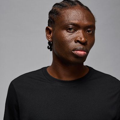 Playera de manga larga lisa para hombre Jordan Core