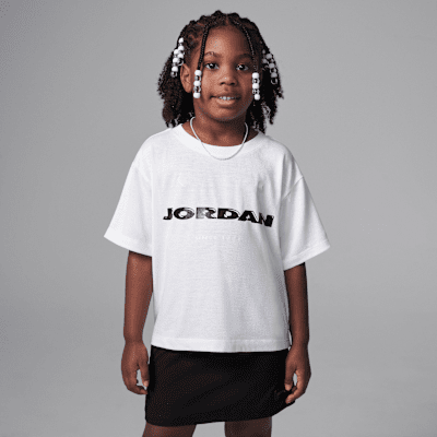 Conjunto de skort de dos piezas de manufactura utilitaria Jordan para niños de talla pequeña