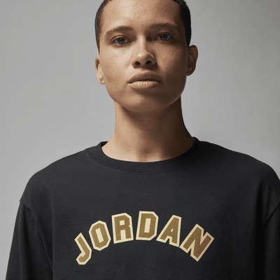 Jordan 女款超短版長袖圖樣 T 恤