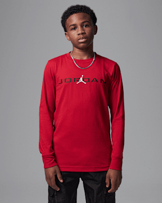 Детская футболка Jordan Big Kids' Baseline Long Sleeve