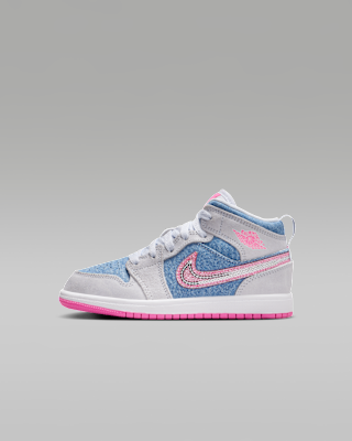 Детские кроссовки Jordan 1 Mid SE Little Kids'