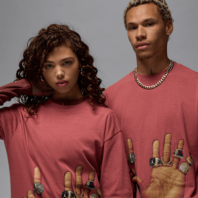 Playera con estampado de anillos para hombre Jordan Flight MVP