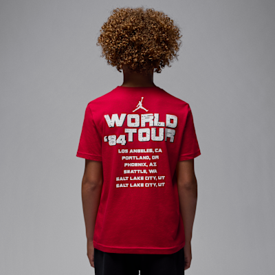 Playera con gráfico Tour para niños talla grande Jordan