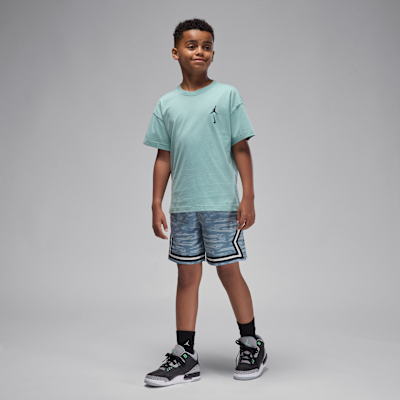 Jordan Dri-FIT Big Kids' MJ Printed Sport Diamond Shorts