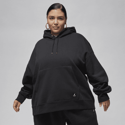 Jordan Flight Fleece pullover hoodie voor dames (Plus Size)