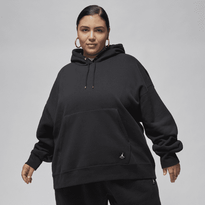 Nike Womens Sportswear Essential Fleece Pullover Hoodie (Plus Size) Black 3X