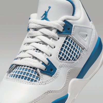 Jordan 4 Retro 'Industrial Blue' Younger Kids' Shoes