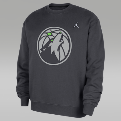 Minnesota Timberwolves Statement Essentials Men's Jordan NBA Fleece Crew-Neck Sweatshirt