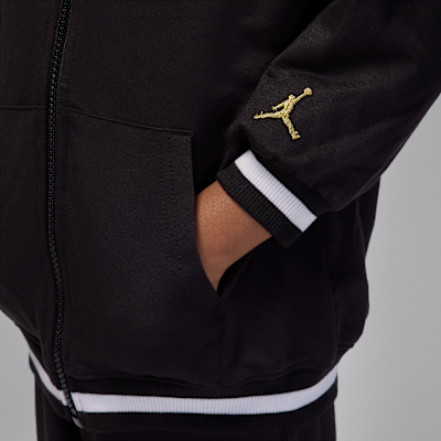 Jordan francia frottír anyagú, hosszú cipzáras, háromrészes dzsörzészett kisgyerekeknek