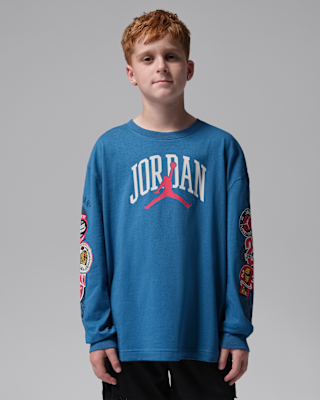 Детская футболка Jordan Big Kids' Interstate 23 Highway Arch Long-Sleeve