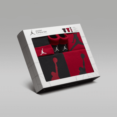 Jordan 5-Piece Core Gift Set Baby 5-Piece Bodysuit Boxed Set. Nike UK