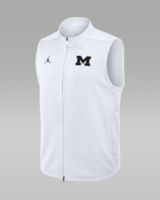 Мужская безрукавка Michigan Primetime Victory Jordan Brand Therma-FIT College Full-Zip Vest
