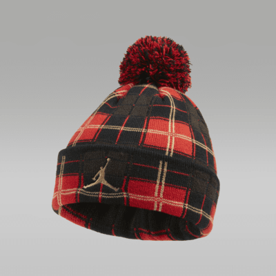 Jordan Plaid Pom Beanie