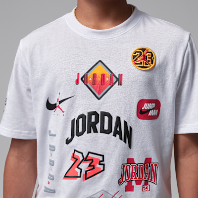 Playera con parche Dynasty para niños talla grande Jordan
