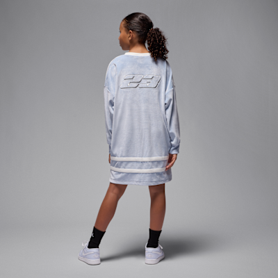 Vestido de tejido velour para niña talla grande Jordan Mountainside