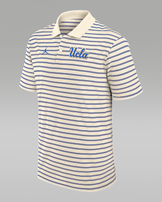Мужские  UCLA Striped Jordan Brand Dri-FIT College Polo