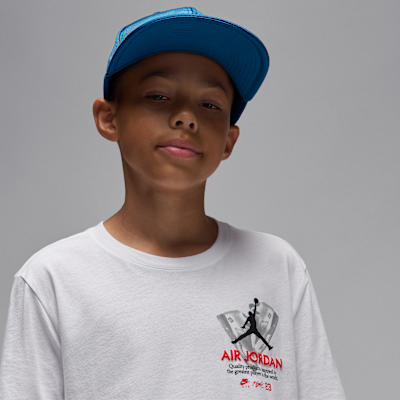 Jordan Big Kids' AJ5 Fire REd Tour T-Shirt