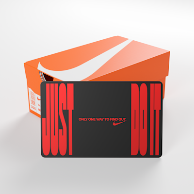 Nike Gift Card Mailed in a Mini Nike Shoebox