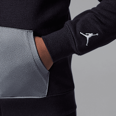 Ensemble deux pièces en Fleece avec sweat à capuche, zip et poche cousue Jordan pour enfant