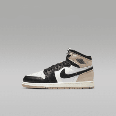 Jordan 1 Retro High OG 'Latte' Younger Kids' Shoes