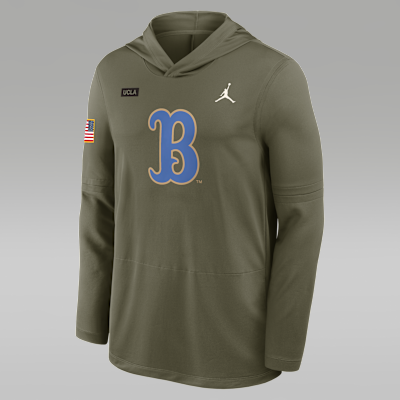 UCLA 2025 Military Appreciation Men's Jordan Brand Dri-FIT College Long-Sleeve Hooded Top