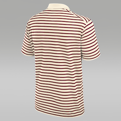 Polo universitario marca Jordan Dri-FIT para hombre Oklahoma Striped