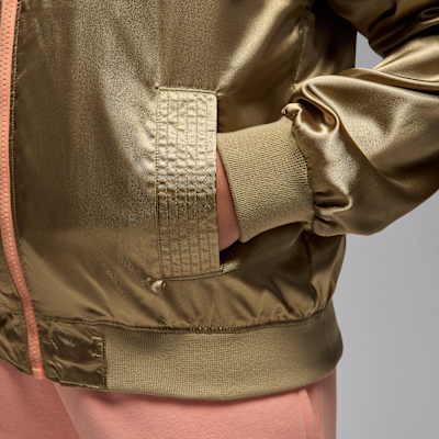 Jordan Older Kids' Colour-Blocked Satin Bomber