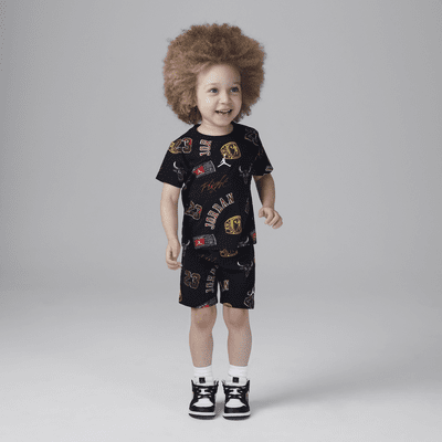 Air Jordan Flight Bike Shorts Set Toddler 2-piece Set. Nike LU